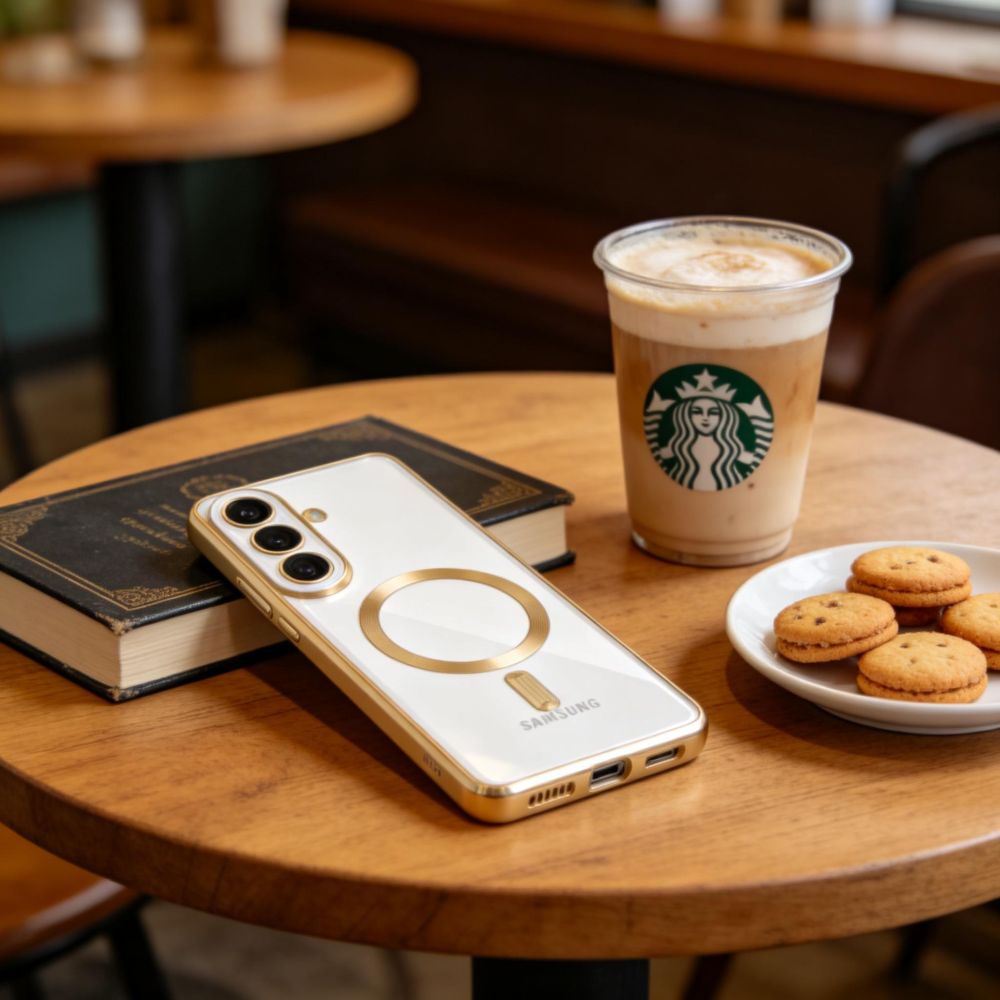 Tech-Protect MagFlex Case til Samsung Galaxy S26+ - gennemsigtigt guld