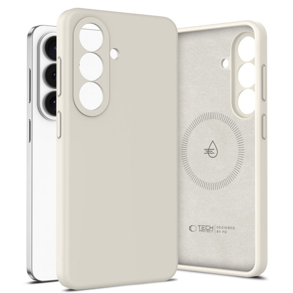 Tech-Protect Silicone MagSafe Case til Samsung Galaxy S26 - Beige