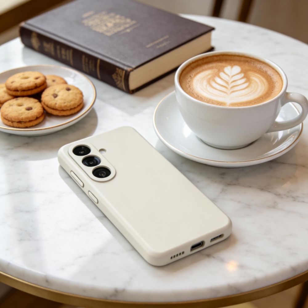 Tech-Protect Silicone MagSafe Case til Samsung Galaxy S26 - Beige