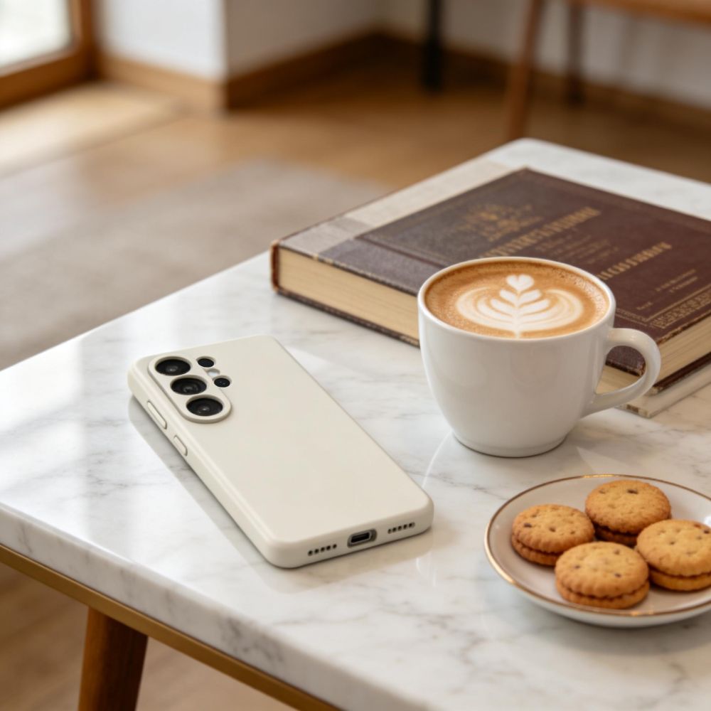 Tech-Protect Silicone MagSafe Case til Samsung Galaxy S26 Ultra - Beige