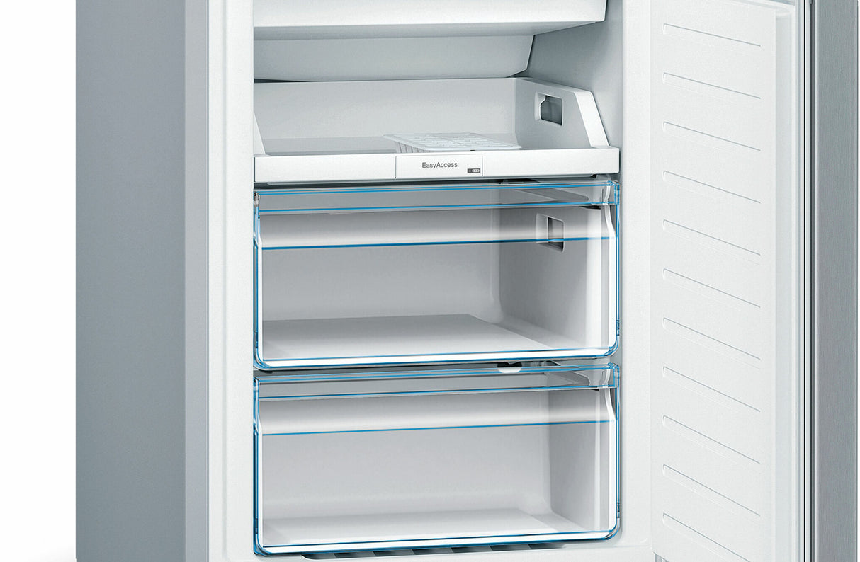Bosch Serie 2 KGN36NLEA køle-/fryseskab Fritstående 305 L Rustfrit stål