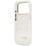 Guess IML Gradient Script Metal MagSafe Case til iPhone 17 Pro Max - Hvid