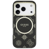 Guess IML Peony Dot MagSafe Case til iPhone 17 Pro - sort