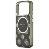 Guess IML Peony Dot MagSafe Case til iPhone 17 Pro - sort