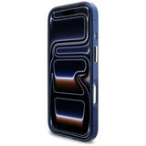 Guess IML Script Metal MagSafe Case til iPhone 17 Pro Max - Blå