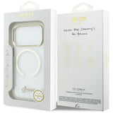 Guess IML Script Metal MagSafe Case til iPhone 17 Pro Max - klar