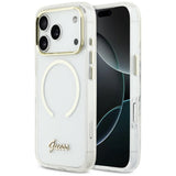 Guess IML Script Metal MagSafe Case til iPhone 17 Pro - klar