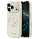 Guess Perforeret 4G MagSafe Case til iPhone 17 Pro - Beige