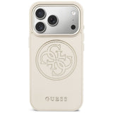 Guess Perforeret 4G MagSafe Case til iPhone 17 Pro - Beige