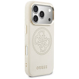 Guess Perforeret 4G MagSafe Case til iPhone 17 Pro - Beige