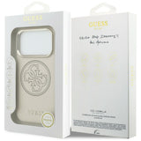 Guess Perforeret 4G MagSafe Case til iPhone 17 Pro - Beige