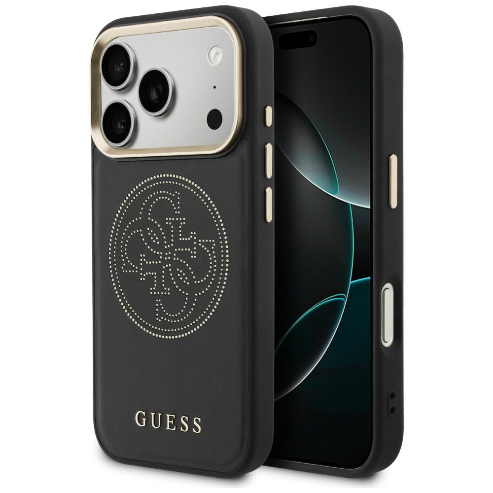 Guess perforeret 4G MagSafe-fodral til iPhone 17 Pro - sort