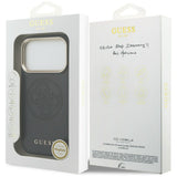 Guess perforeret 4G MagSafe-fodral til iPhone 17 Pro - sort
