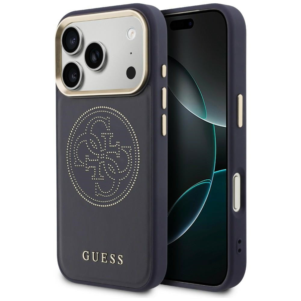 Guess perforeret 4G MagSafe-fodral til iPhone 17 Pro - blå