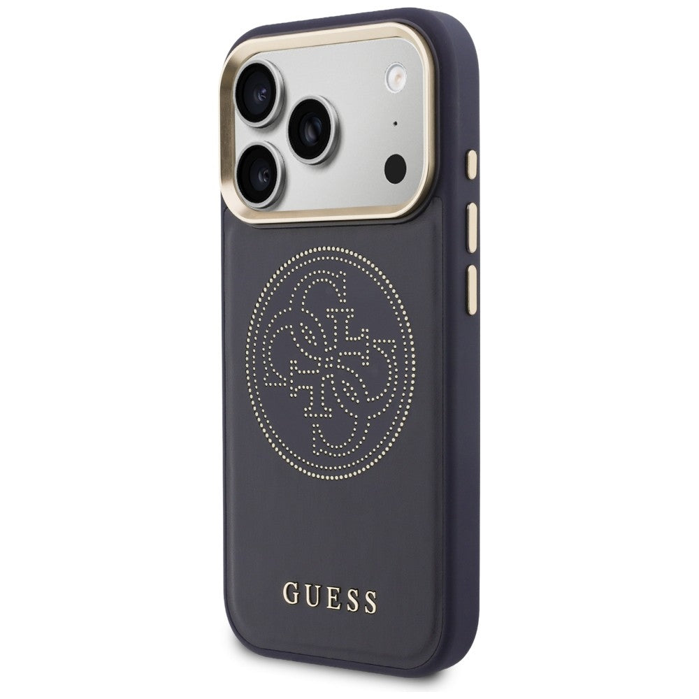 Guess perforeret 4G MagSafe-fodral til iPhone 17 Pro - blå