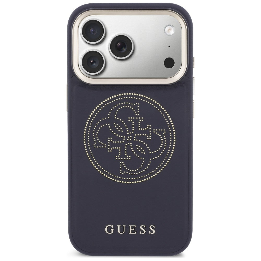 Guess perforeret 4G MagSafe-fodral til iPhone 17 Pro - blå