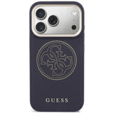 Guess perforeret 4G MagSafe-fodral til iPhone 17 Pro - blå