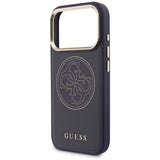 Guess perforeret 4G MagSafe-fodral til iPhone 17 Pro - blå