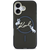 Karl Lagerfeld IML Choupettes Karl Script Logo MagSafe iPhone 17 Case - sort
