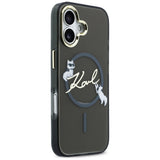 Karl Lagerfeld IML Choupettes Karl Script Logo MagSafe iPhone 17 Case - sort