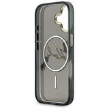 Karl Lagerfeld IML Choupettes Karl Script Logo MagSafe iPhone 17 Case - sort