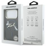 Karl Lagerfeld IML Choupettes Karl Script Logo MagSafe Case til iPhone 17 Pro - sort
