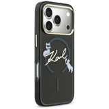 Karl Lagerfeld IML Choupettes Karl Script Logo MagSafe Case til iPhone 17 Pro Max - sort