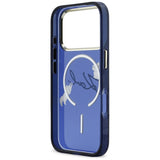 Karl Lagerfeld IML Choupettes Karl Script Logo MagSafe Case til iPhone 17 Pro Max - Blå