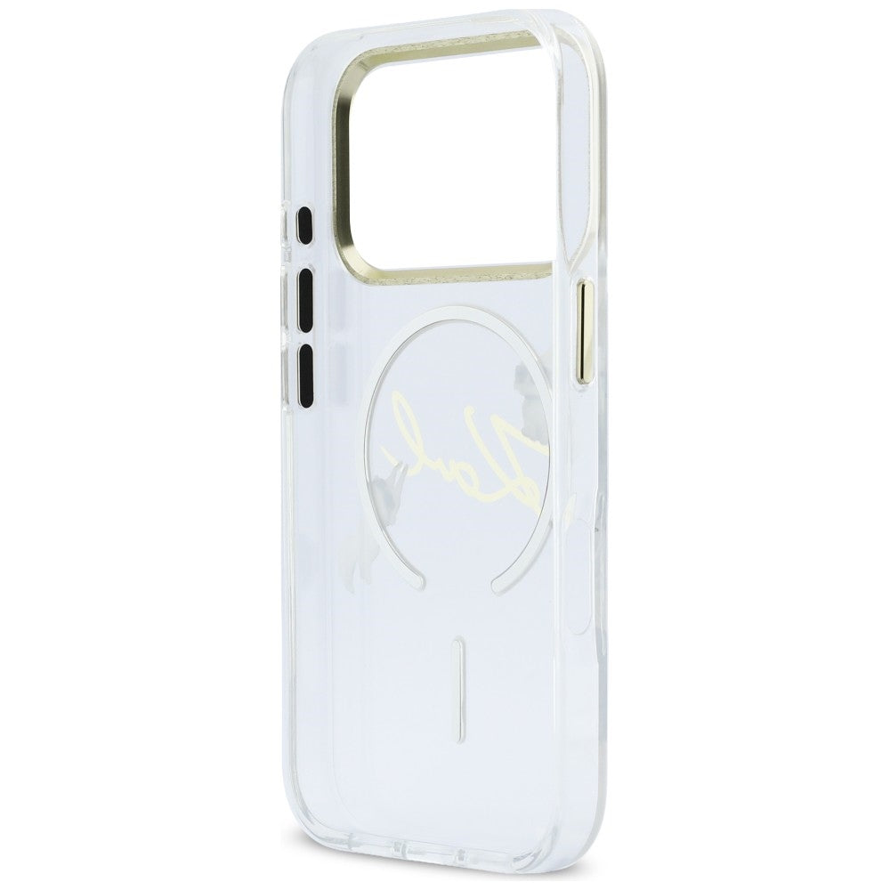 Karl Lagerfeld IML Choupettes Karl Script Logo MagSafe Case til iPhone 17 Pro Max - Klar