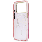 Karl Lagerfeld IML Choupettes Karl Script Logo MagSafe Case til iPhone 17 Pro Max - Pink