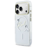 Karl Lagerfeld IML Choupettes Karl Script Logo MagSafe Case til iPhone 17 Pro - Klar