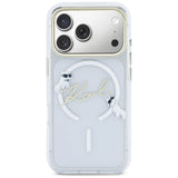 Karl Lagerfeld IML Choupettes Karl Script Logo MagSafe Case til iPhone 17 Pro - Klar