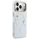 Karl Lagerfeld IML Choupettes Karl Script Logo MagSafe Case til iPhone 17 Pro - Klar