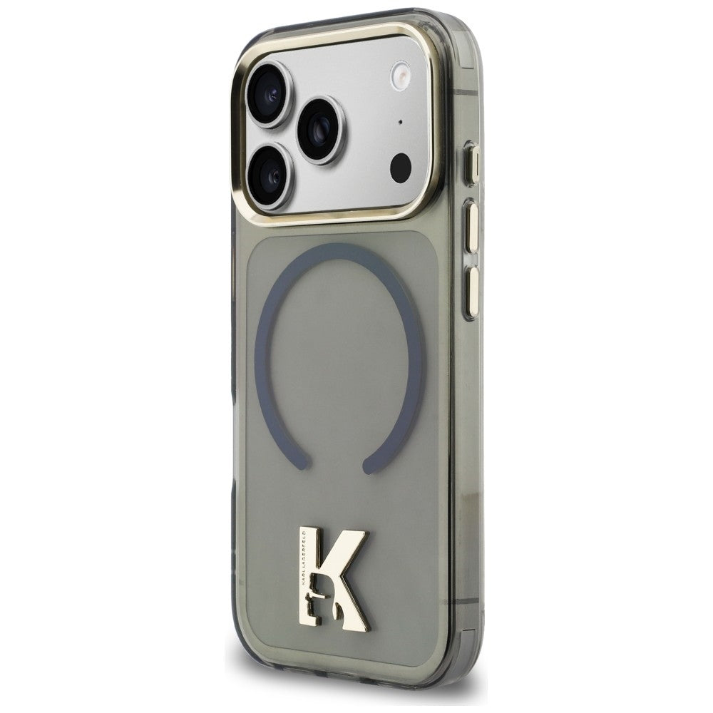 Karl Lagerfeld IML K Head Logo MagSafe Case til iPhone 17 Pro - sort