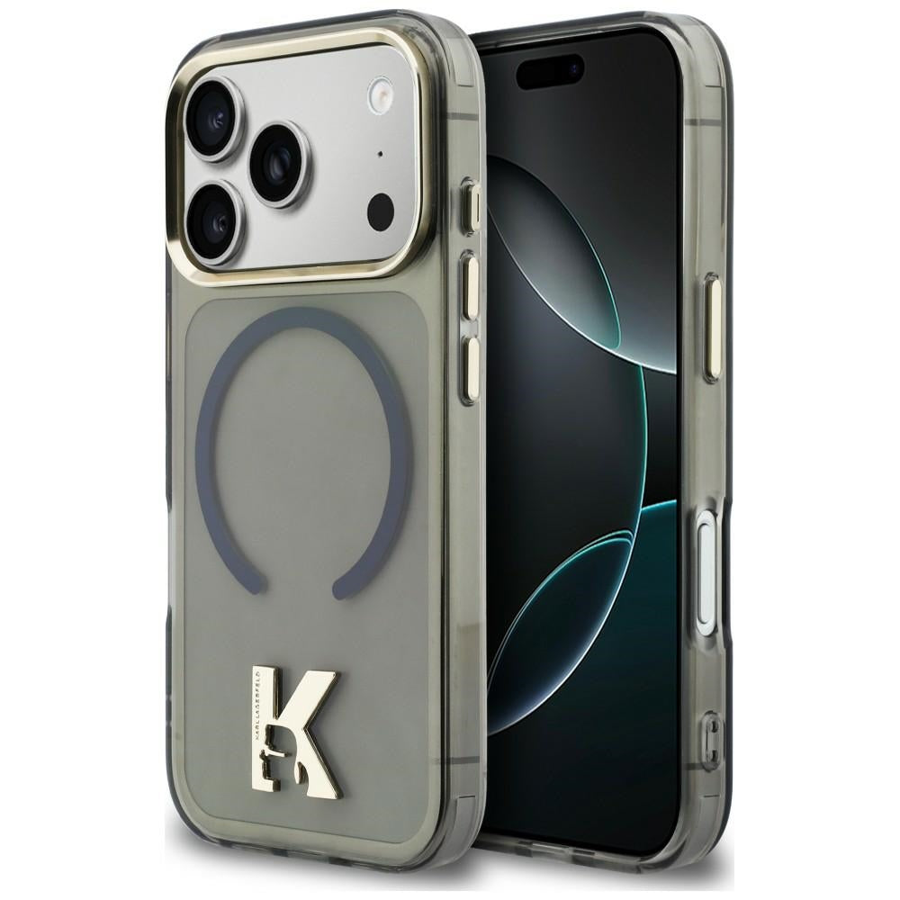 Karl Lagerfeld IML K Head Logo MagSafe Case til iPhone 17 Pro Max - sort