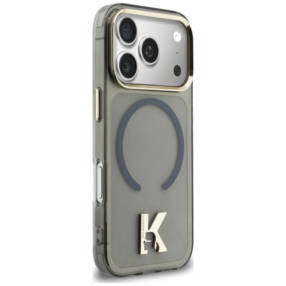 Karl Lagerfeld IML K Head Logo MagSafe Case til iPhone 17 Pro Max - sort
