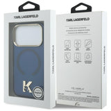 Karl Lagerfeld IML K Head Logo MagSafe Case til iPhone 17 Pro Max - Blå