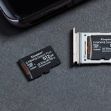 Kingston Technology Canvas Select 512 GB micSDXC Plus 100R A1 C10-kort + ADP