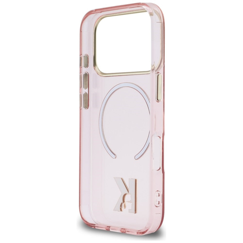 Karl Lagerfeld IML K Head Logo MagSafe Case til iPhone 17 Pro Max - Pink