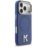 Karl Lagerfeld IML K Head Logo MagSafe Case til iPhone 17 Pro - Blå