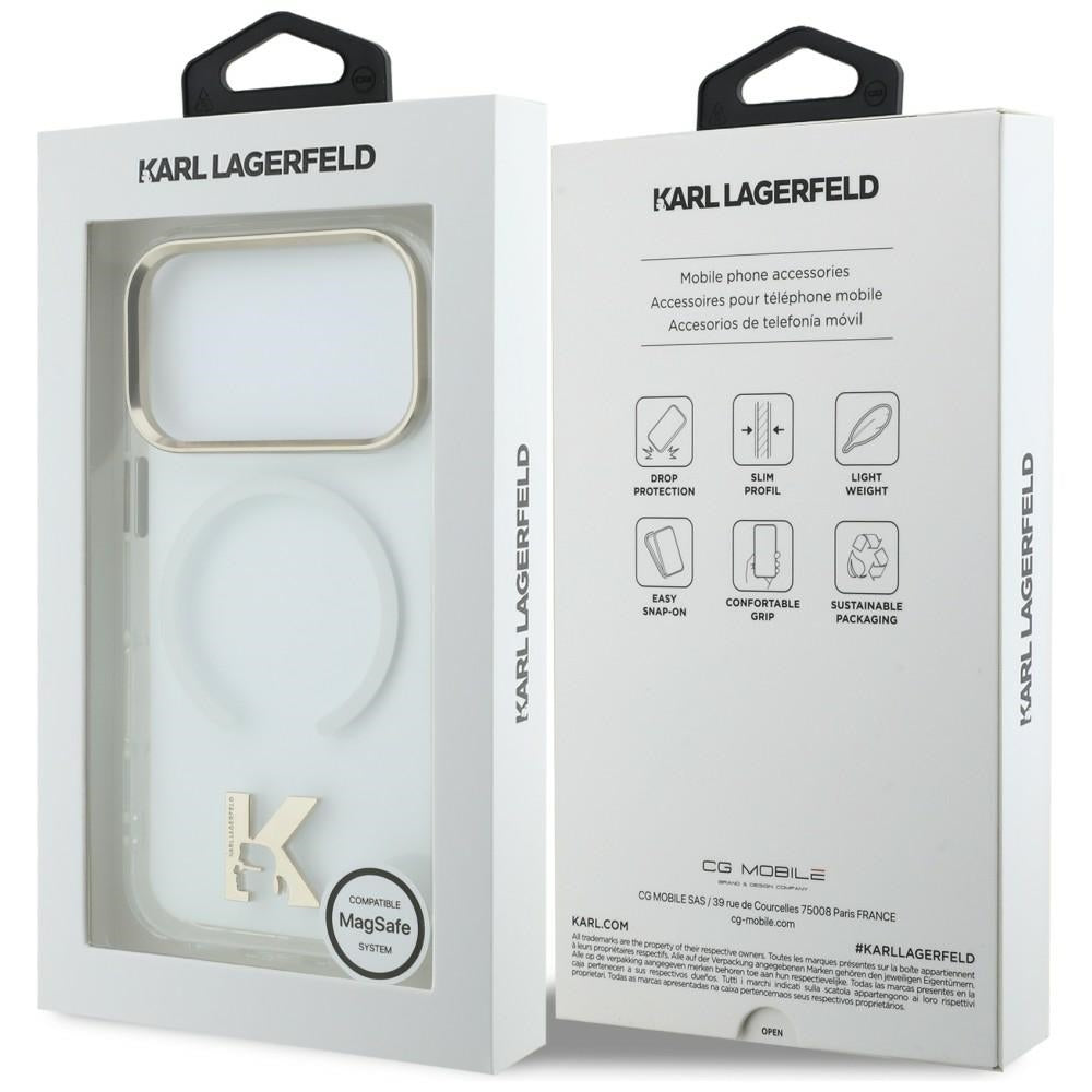 Karl Lagerfeld IML K Head Logo MagSafe Case til iPhone 17 Pro - klar