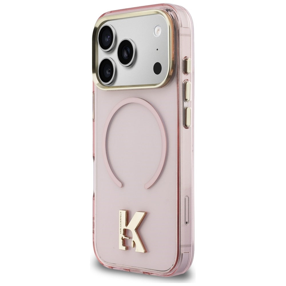 Karl Lagerfeld IML K Head Logo MagSafe Case til iPhone 17 Pro - Pink