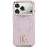 Karl Lagerfeld IML K Head Logo MagSafe Case til iPhone 17 Pro - Pink