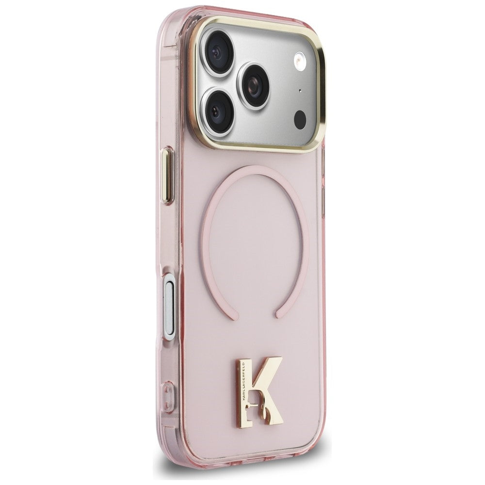 Karl Lagerfeld IML K Head Logo MagSafe Case til iPhone 17 Pro - Pink