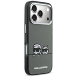 Karl Lagerfeld IML Karl & Choupette Peekaboo Logo MagSafe Case til iPhone 17 Pro - sort