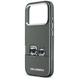 Karl Lagerfeld IML Karl & Choupette Peekaboo Logo MagSafe Case til iPhone 17 Pro - sort
