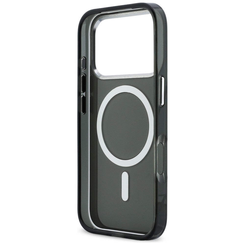 Karl Lagerfeld IML Karl & Choupette Peekaboo Logo MagSafe Case til iPhone 17 Pro - sort