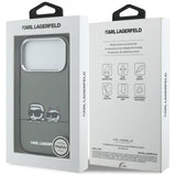 Karl Lagerfeld IML Karl & Choupette Peekaboo Logo MagSafe Case til iPhone 17 Pro - sort