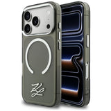 Karl Lagerfeld IML KL Script Logo MagSafe Case til iPhone 17 Pro - sort