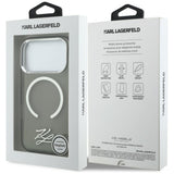 Karl Lagerfeld IML KL Script Logo MagSafe Case til iPhone 17 Pro - sort